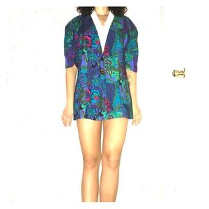 Vintage Printed Blouse